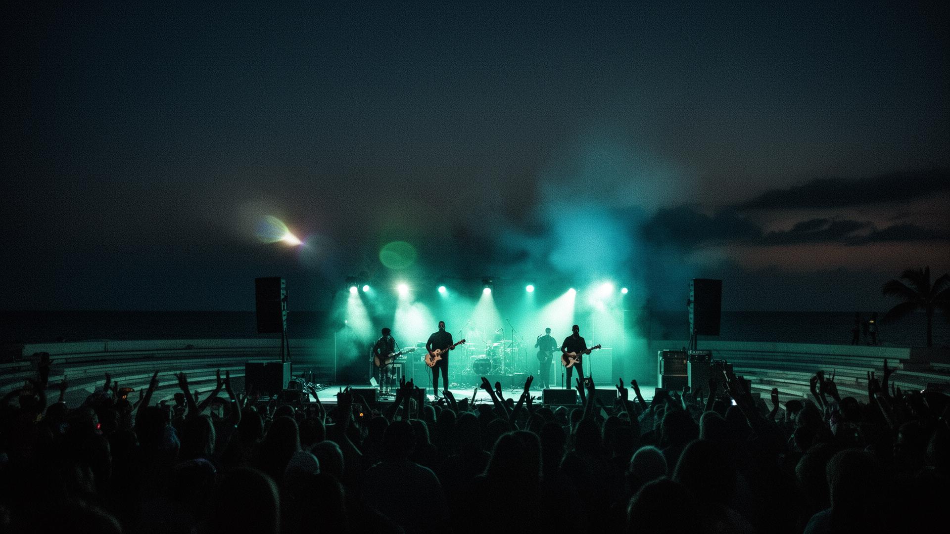 Live concert performance on a South Florida stage
